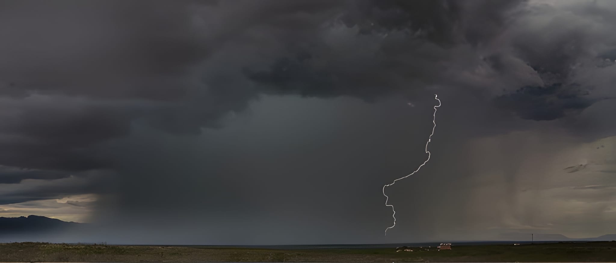 Lightning over Juniper Mountain — by Ed Shpritz